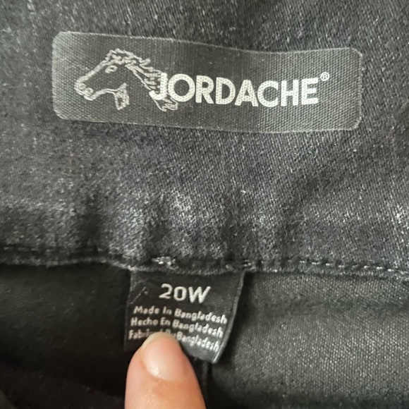 Jordache skinny black jeans sz 20W in good condition - Picture 4 of 4